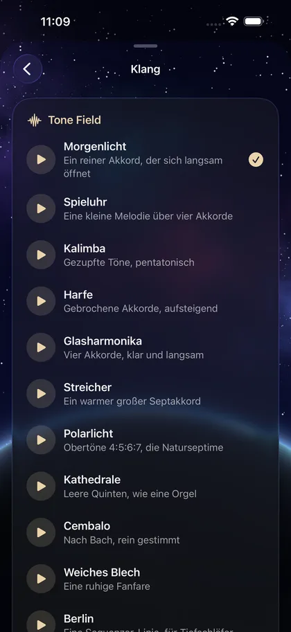 Dream Alarm – Zwölf Klänge aus Tone Field.