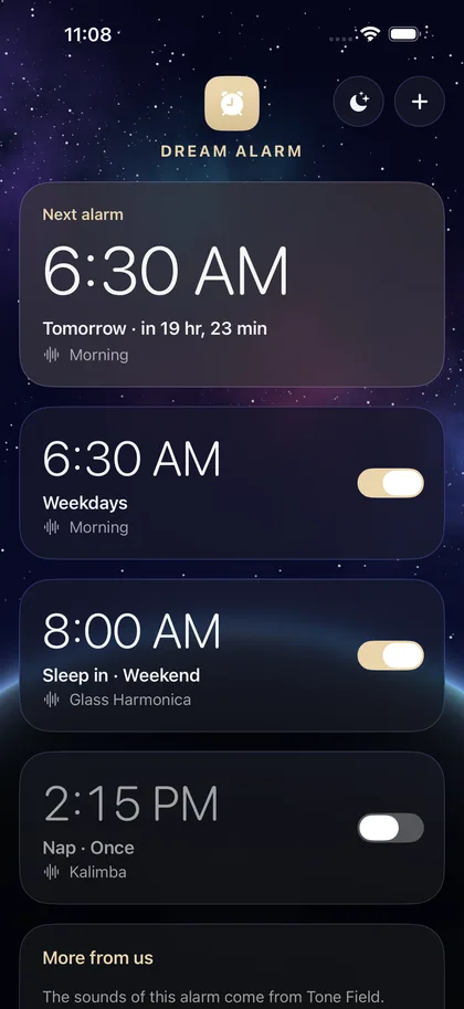 Dream Alarm – Your alarms.
