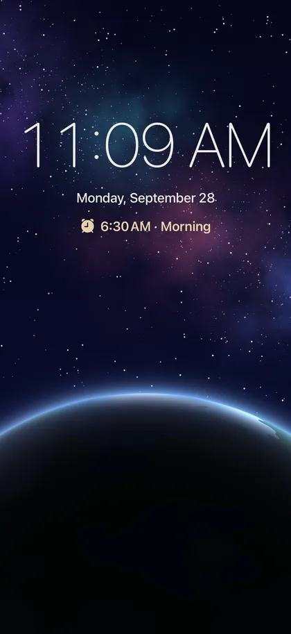 Dream Alarm – The nightstand at night.