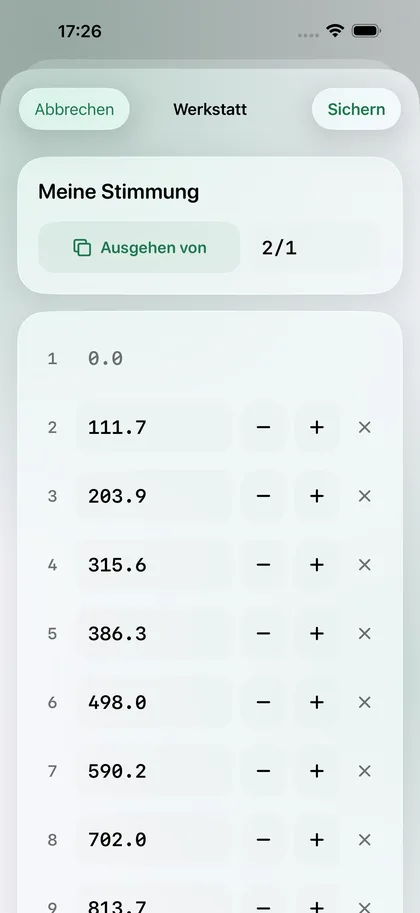 Pure Tuner – Eigene Stimmungen in der Werkstatt.